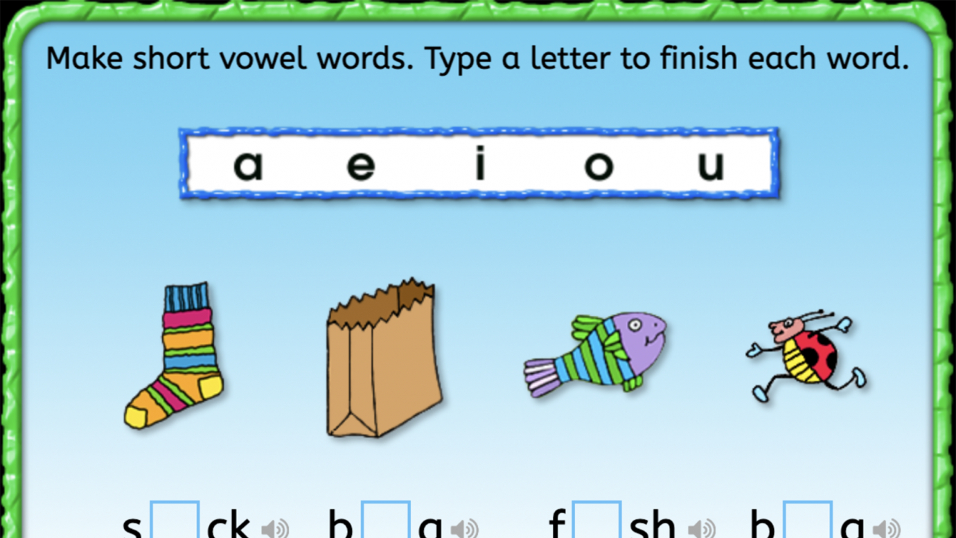 Short Vowel Sounds: 1st