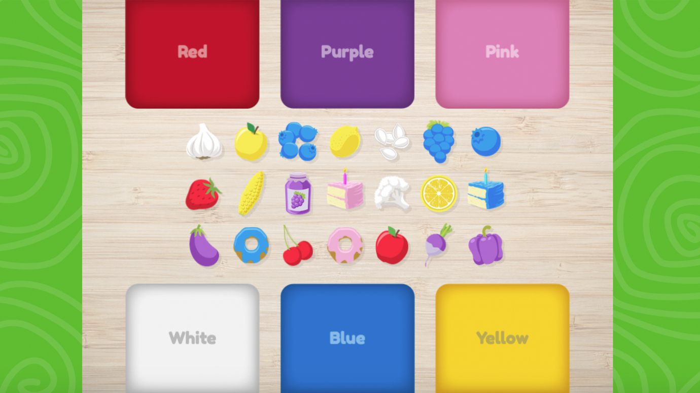 Sort My Colors: Tasty Treats - P