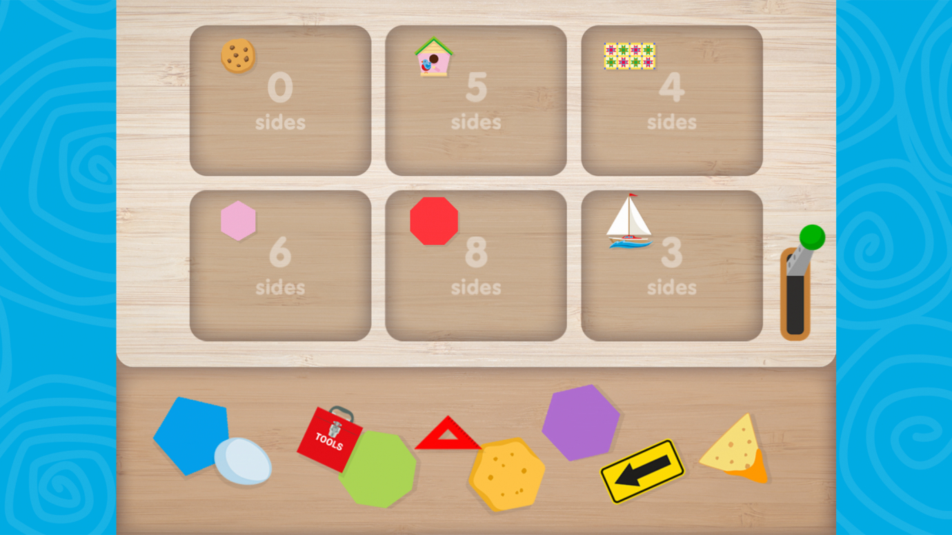 Sort My Shapes: How Many Sides?