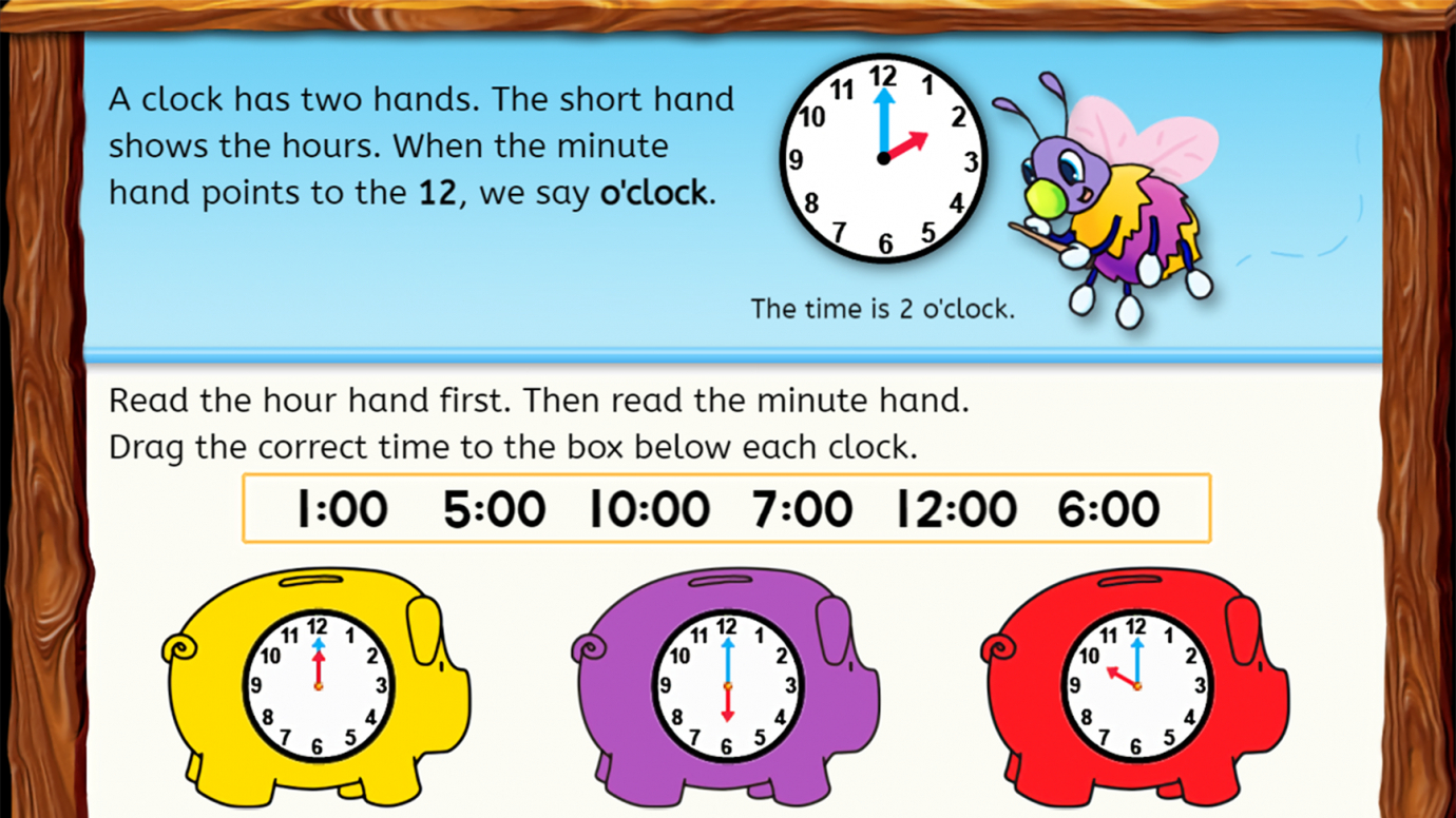 Telling Time to the Hour and Half Hour both Digital & Analog: 1st