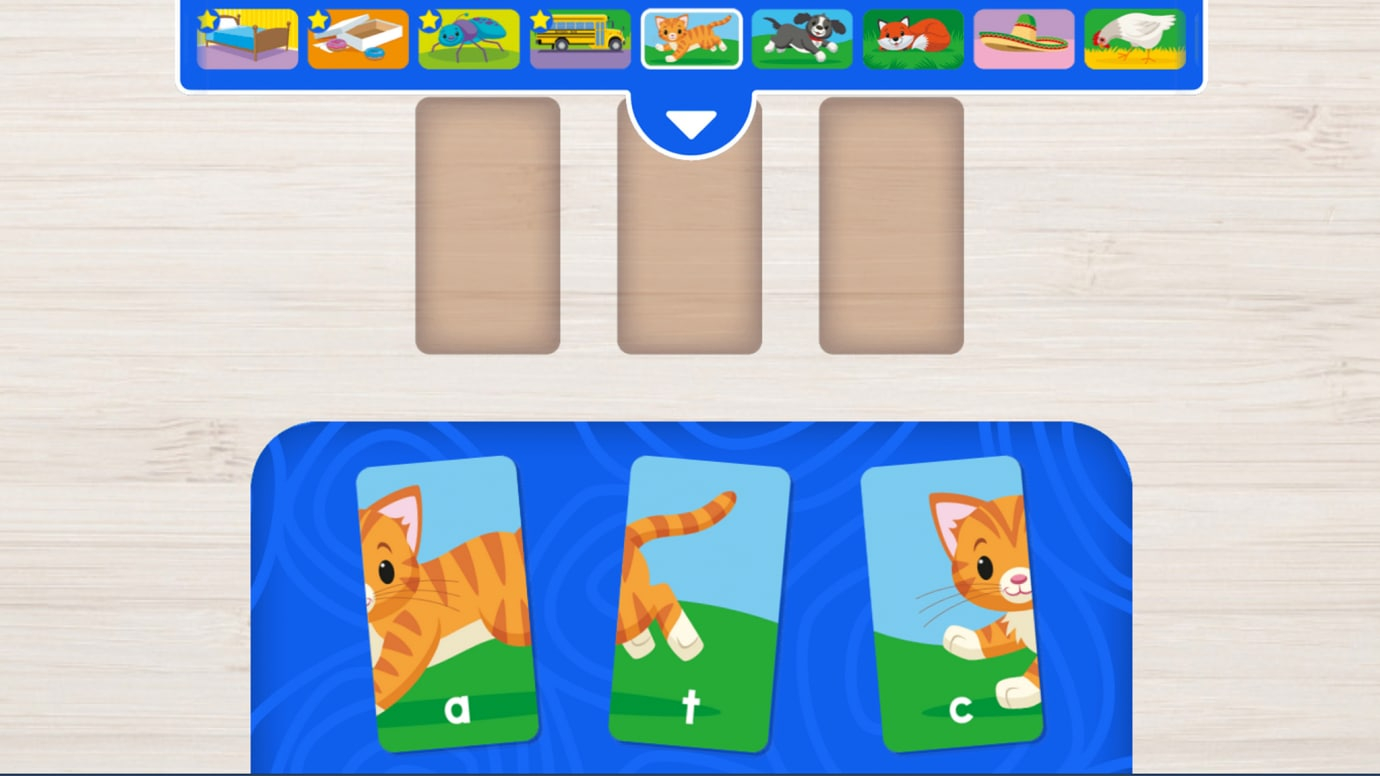 Three-Letter Words Puzzle Play