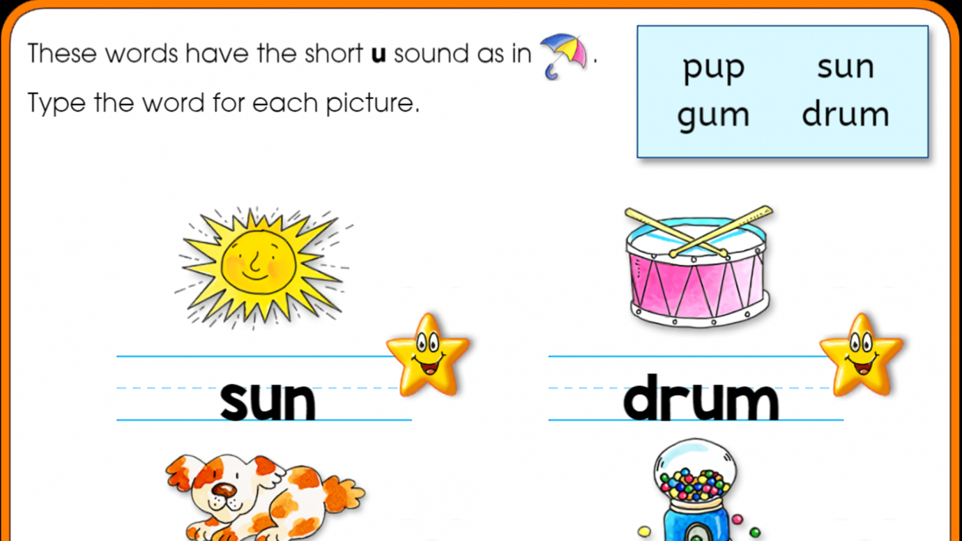 Type Short Vowel Words