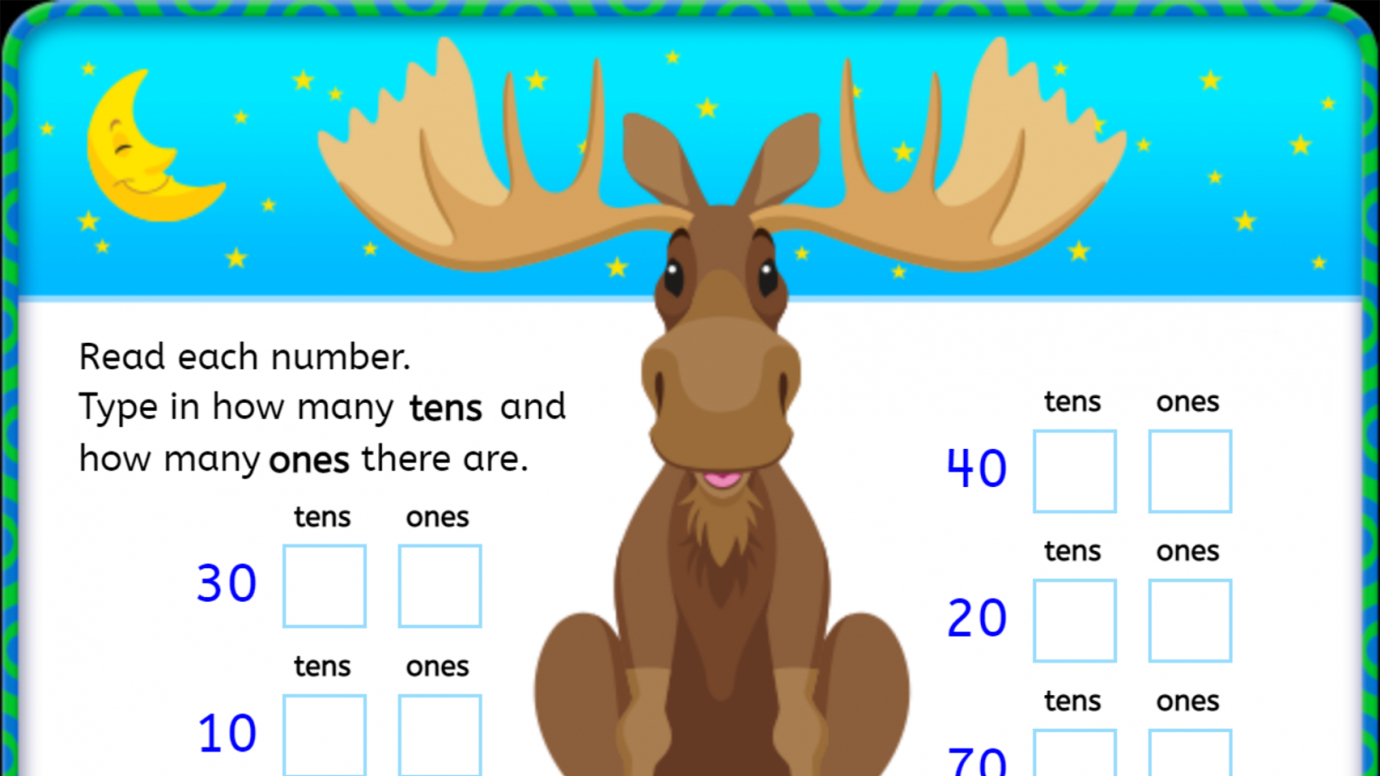 Two-Digit Place Value: Type Decade Numbers: 1st