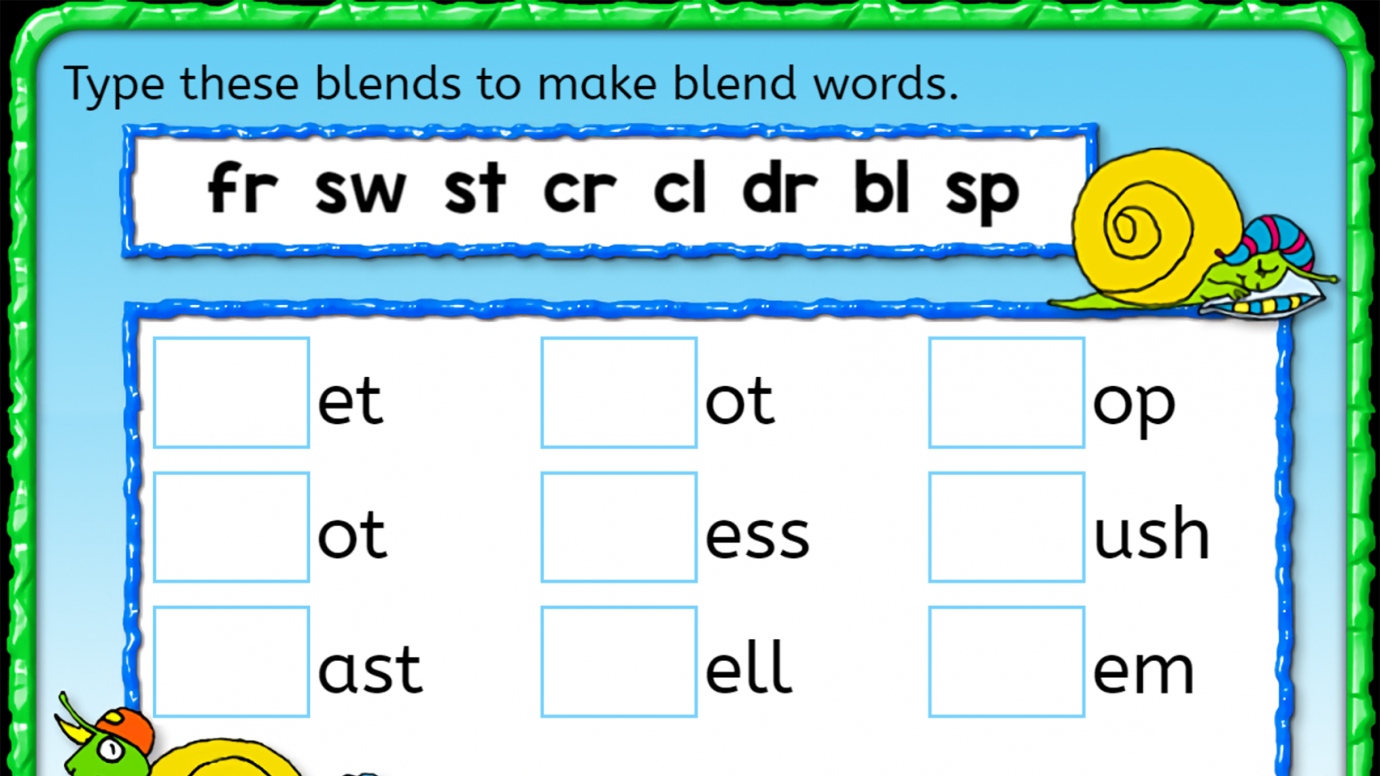 Make Short Vowel Blend Words: 1st
