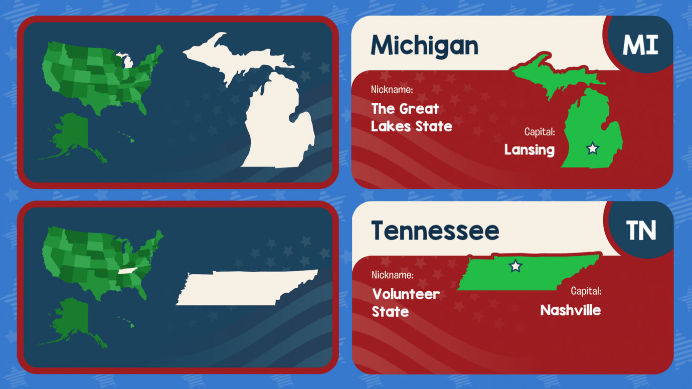 The United States of America Flash Cards