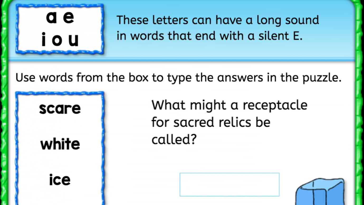 Word Bank: Silent 'e'
