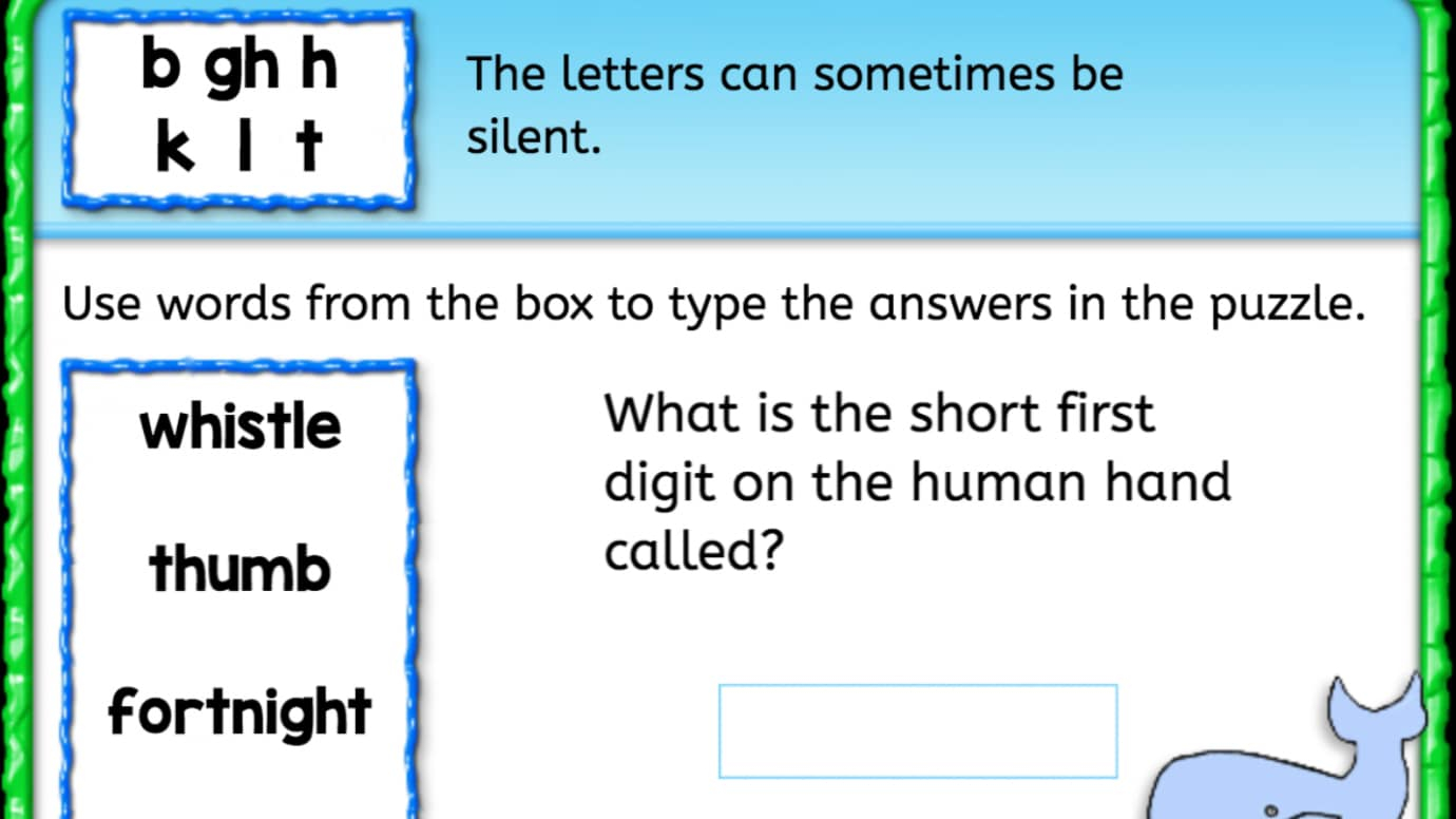 Word Bank: Silent Letters