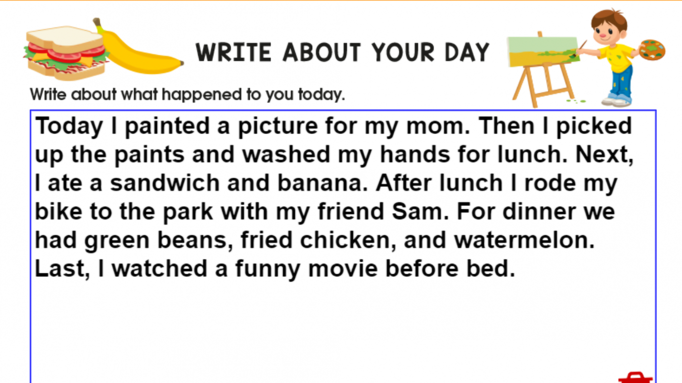 Write About Your Day: 1st
