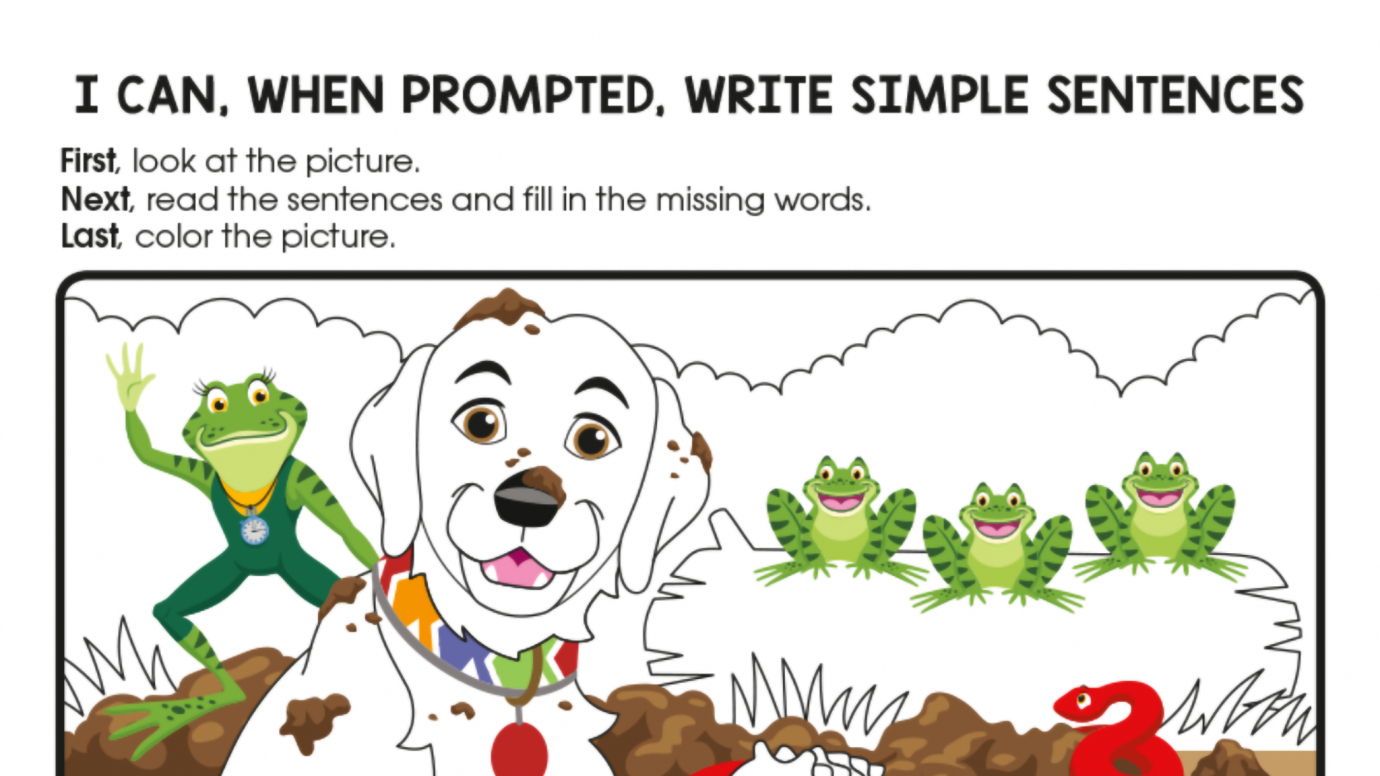 Writing Simple Sentences: 1st