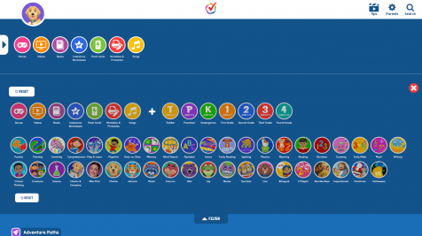 Kid-Friendly Activity Filters Watch & Learn